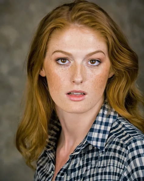 <lora:FayeReagan_SDXL_v1.0-000018:1> professional ((cinematic)) ((close-up headshot)) photography of a beautifully dressed (woman FayeReagan)) in Abercrombie and Fitch blouse with designer linen fabric, natural red hair, (by Annie Leibovitz, by Mario Testino, by Steven Meisel:1.1), natural lighting, sharp focus, Nikon D850 High image quality, 4K resolution, and still photo capabilities Nikon 105mm ISO 800, 1/50s, f/2.8, 14-bit RAW, Histogram Equalization, Contrast Enhancement, Perfect Color Balance, perfect color gradation