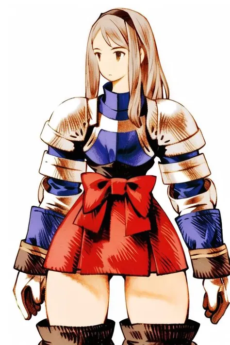 <lora:fftstyle_v1.8_&_v2.2_merge:1> 1girl, wide hips, thigh gap, thick thighs, traditional clothes, knight, sash, shoulder armor, gray hair, thighs