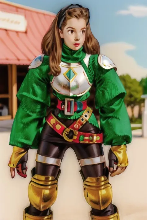 <lora:v1.8_NAI+v2.5_NAI:1> <lora:pinup_girls_v1.0:0.5>1girl, spandex, armor, pauldrons, poleyn, tunic, sleeves past writs, loose belt