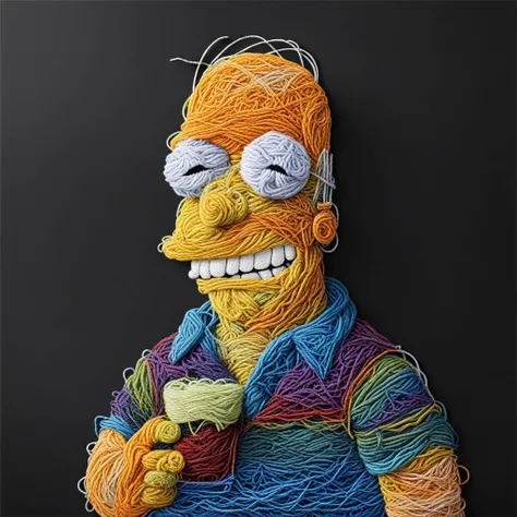 A man at a pub Simpstyle Yarn art style  <lora:SDXL_Yarn_Art_Style:1.0>  <lora:SDXL-Simpstyle-Lora-v2-r16:0.5>
