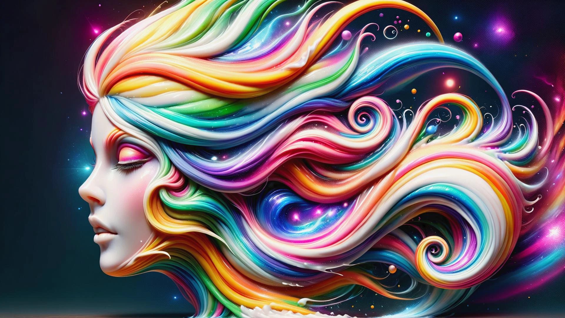 the head of a woman with rainbow hair, floating, translucent, arcane, astral, swirling, vortex in background, splash, outrun, rainbow colors, by gil elvgren, <lora:ral-toothp-sdxl:1> ral-toothp <lora:DonMW15pXL:0.8> DonMW15pXL,, (masterpiece:1.2), best quality, (hyperdetailed, highest detailed:1.2), high resolution textures, <lora:EnvyBetterHiresFixXL01:1>