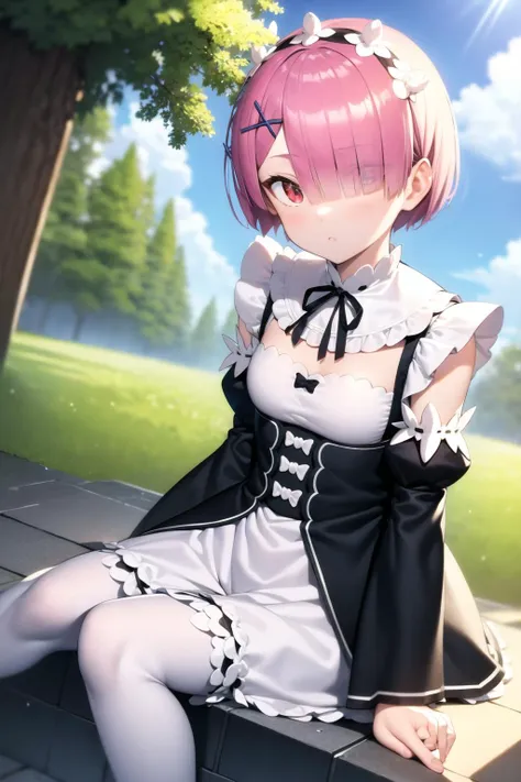 masterpiece, best quality,ram<lora:Rezero World_204380:1>