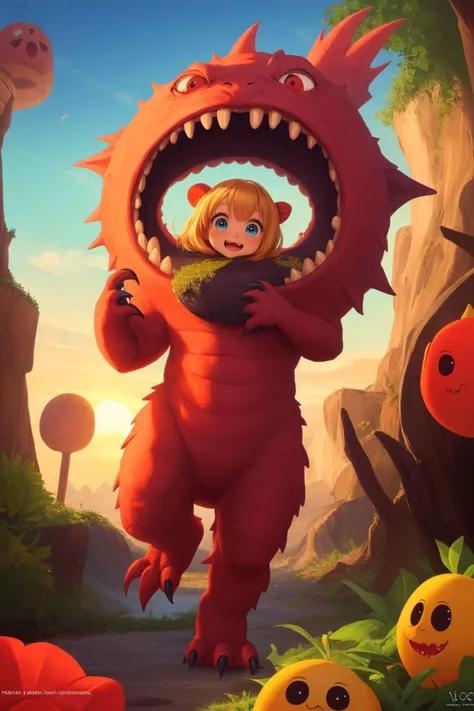 masterpiece, best quality, the cutest monster in the world