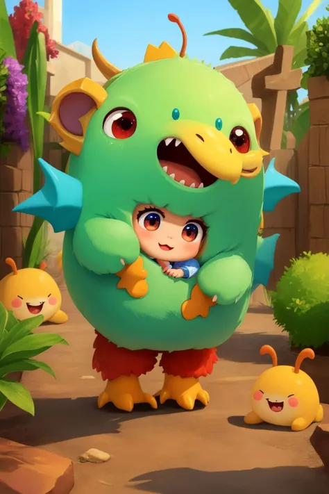 masterpiece, best quality, the cutest monster in the world