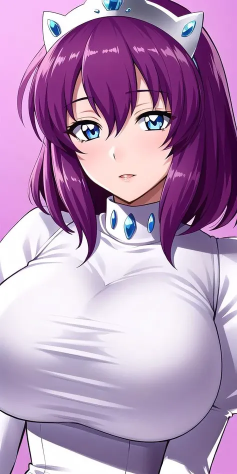 Henrietta_de_Tristaine, enorme_senos, de pie, Solo, blanco_turtleneck_vestido_blanco_muslos_blanco_liga_correas_tiara, obra maestra, Mejor calidad, cara detallada, ojos detallados, high resolution,
