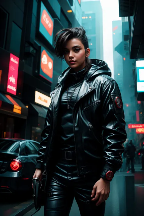cyberpunk game style, neon, dystopian, futuristic, digital, vibrant, detailed, high contrast, reminiscent of cyberpunk genre video games, <lora:more_details:0.8>, maximum details, maximum details background
