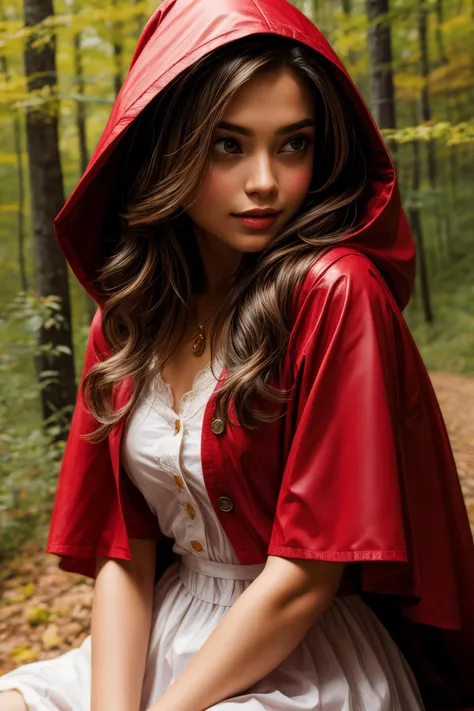 Little Red Riding Hood, <lora:more_details:0.8>, maximum details, maximum details background