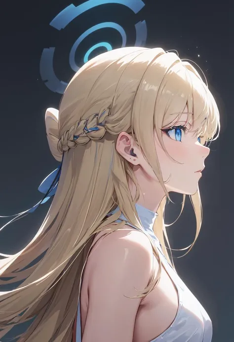 (safe:1.10), best quality, masterpiece, highres, solo, (toki_bluearchive:1.10), profile, from side, upper body, 19 <lora:toki_bluearchive:0.80>