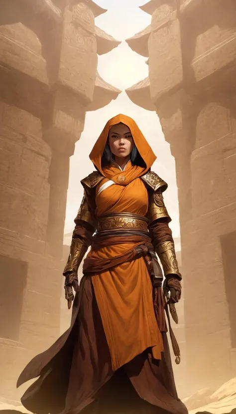Cinematic scene, female monk, detailed background, masterpiece, best quality, high quality, highres, absurdres, Guild Wars <lora:guild_wars_xl_v3:1>