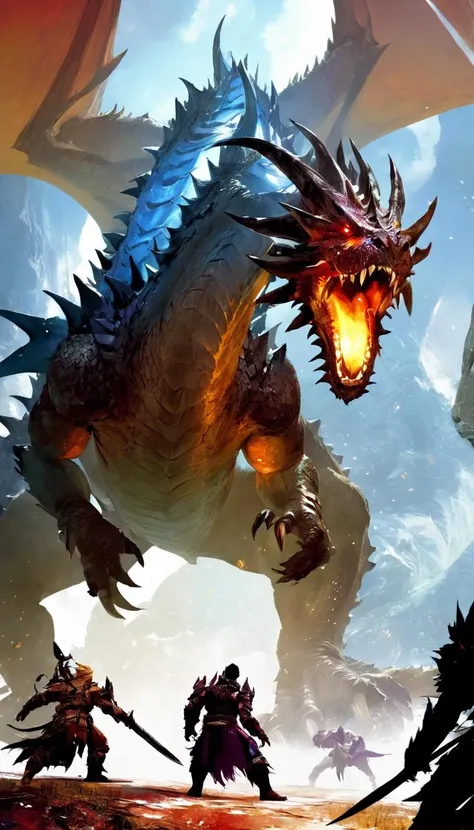 ((masterpiece)), best quality, high quality, ((extremely detailed CG unity 8k wallpaper)),(fantasy), A place like black magic world, dark-ish color, castles, tremendous dragons fly in the sky, huge dragons, dragons shooting lots of fire balls, ruining the ground, magic movie style, harry potter movie style, viewing on higher mountain, Mono Lake, 3D Digital Paintings,award winning photography, Bokeh, Depth of Field, HDR, bloom, Chromatic Aberration ,Photorealistic,extremely detailed, trending on artstation, trending on CGsociety, Intricate, High Detail, dramatic, art by midjourney