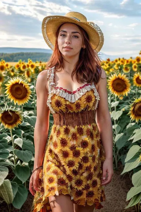 Merger_nana_lucobar,
(walking through a field of sunflowers wearing a (summer dress:1.3) and sun hat, field, sunflowers, summer, scenic:1.2)
bokeh, f1.4, 40mm, photorealistic, raw, 8k, textured skin, skin pores, intricate details <lora:epi_noiseoffset2:1>, epiCRealism <lora:ClothingAdjuster3:-1>