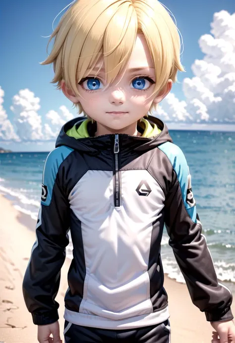 <lora:sota_epoch_13:0.6>,sota, solo,looking at viewer,short hair,bangs,blue eyes,blonde hair,long sleeves,1boy,hair between eyes,standing,wide rashguard jacket,male focus,cowboy shot,outdoors,sky,day,pants,cloud,hood,water,blue sky,ocean,beach,black pants,hood down,child,multicolored clothes,zipper,horizon,male child,wall,multicolored jacket,two-tone jacket , (masterpiece:1.2), best quality, high resolution, unity 8k wallpaper, (illustration:0.8), (beautiful detailed eyes:1.6), extremely detailed face, perfect lighting, extremely detailed CG, smile
The soft lighting and detailed surroundings create an immersive environment where imagination runs wild hyper-detailed,hyper-detailed face, high quality visuals, dim Lighting, sharply focused, octane render, 8k UHD