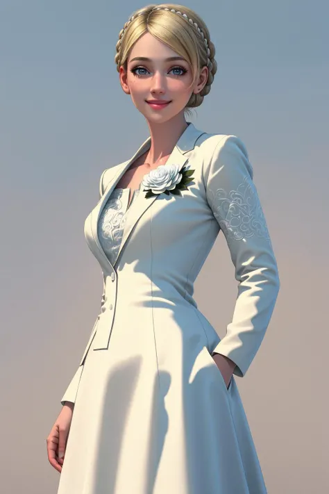 ((Masterpiece, best quality,edgQuality)),solo,1girl,smiling,excited,
edgCosette,braid, looking at viewer, blush, smile, blonde hair, simple background, white background, dress, full body, flower
<lora:edgRosaCosettedElise:1>
