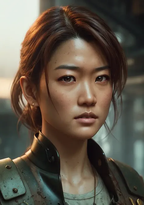 <lora:Grace Park:0.7> photo of the most beautiful artwork in the world featuring [gorgeous asian female humanoid|cyborg:0.3], spaceship location, working environment, rugged harsh situation woman Grace Park (sharp face:1.2) worker, full body 8k unity render, action shot, skin pores, detailed intricate iris, very dark lighting, heavy shadows, detailed, detailed face, (vibrant, photo realistic, realistic, dramatic, dark, sharp focus, 8k), (weathered greasy dirty damaged old worn technician worker outfit:1.1), (intricate:1.1), (highly detailed:1.1), digital painting, octane render, artstation, concept art, smooth, sharp focus, illustration, art by artgerm, (loish:0.23), wlop ilya kuvshinov., (global illumination, studio light, volumetric light) <lora:epicdiffusionLora300_epicdiffusionLora300:0.5>