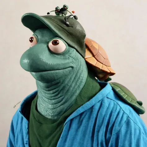 <lora:Hyper-Real:1> hyper-real style character turtle, animal
