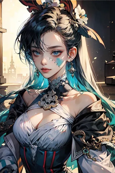 masterpiece, female ,    <lora:StitchedFaceV1[Stitched_Face_Patchwork_Skin]:1> patchwork skin,stitched face