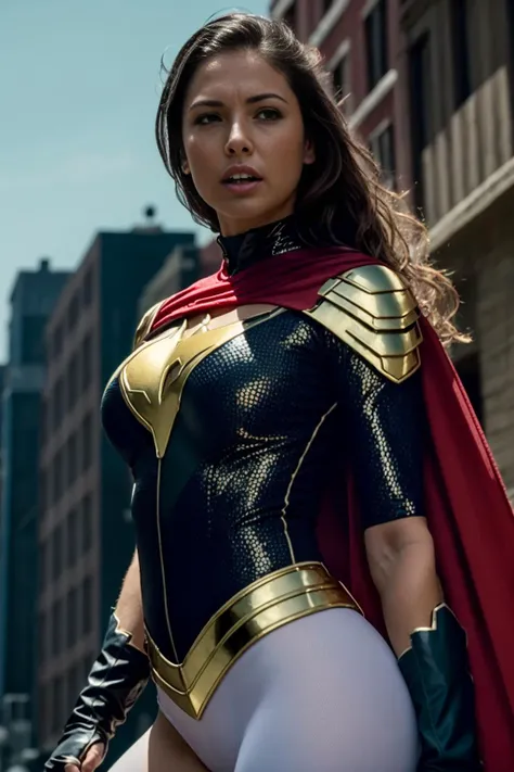 ((best quality)), ((masterpiece)), ((inked)), ((long wet wavy brunette hair)), majestic intricately detailed soft oil painting by jim lee, ((nubile toned brunette superhero on the surface of the moon)), (deborah ann woll:1.1)|(jennifer connoly:1.1)|(kelly brook:1.3), beautiful detailed eyes, ((intense sorrow expression)), ((skintight white embosse and gold intricately detailed superhero bodysuit, short pleated mini skirt, big breasts, cleavage,( advanced futuristic lycra:1.1), cape, white panties)), shoulder pads, ((gray rocky lunar surface)), black eyeliner, planet earth in the background, crashed alien spacecraft, highres, depth of field, (deep shadows:1.2), high detail, sharp focus, smooth, roughness, real life, backlit, photorealism, photography, cinematic Film still from (xmen apocalypse:0.7)|((cannibal holocaust:0.9:0.3))|(Barbarella:0.2)|(man of steel:0.8)|Batman: Arkham Knight<lora:Elixir:1>