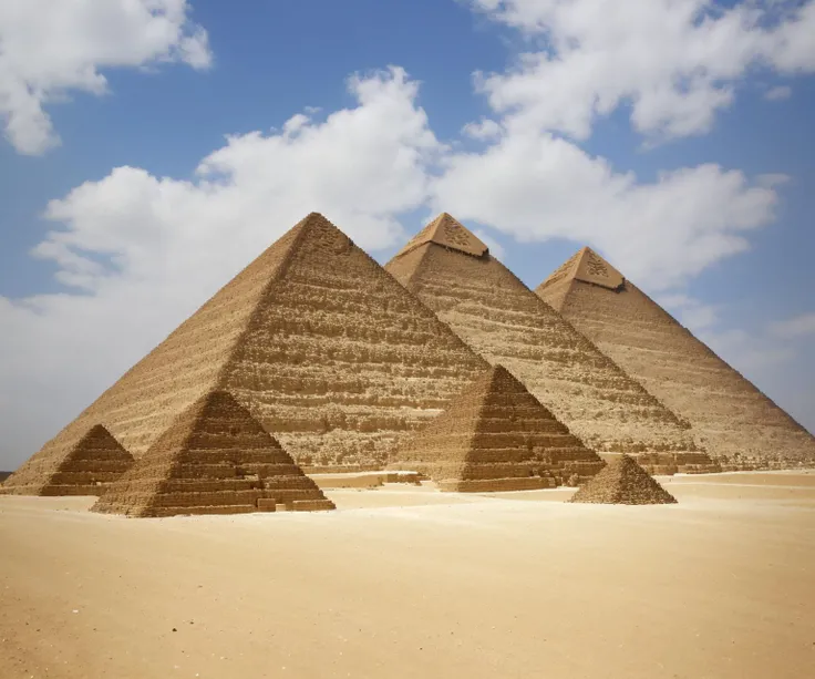 the pyramids