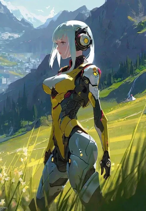 (extreme level of detail:1.2), intricate,masterpiece,best quality,ultra detailed,(waifu:1.3),[by wlop | by fuenze],[adult:teenage:0.5], [Extremely sexy:Extremely elegant:0.5] girl with teenage body in [grass field:flowers field:0.5], [Rusian Cyberpunk:Japaneese Fantasy:0.5], [Fantasy mountains:Cyberpunk city:0.5] background,  [Russian cyberprothesis:Japaneese magic:0.5]