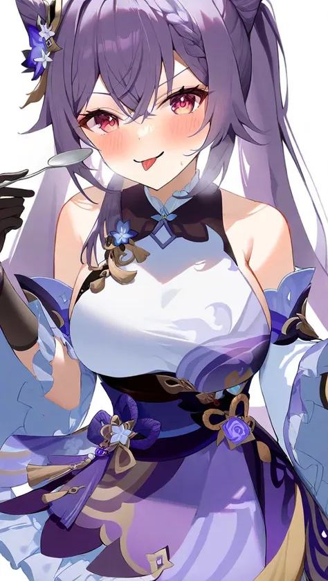 (masterpiece), (1girl), purple hair, purple eyes, nice breasts, (blue slime (substance):1.4), (blue slime(creature)), (nice body, )(sexy), (sex), (vaginal), open mouth, juice, (sweat), (ahegao:1.3), speed lines, keqingdef, keqing, realistic