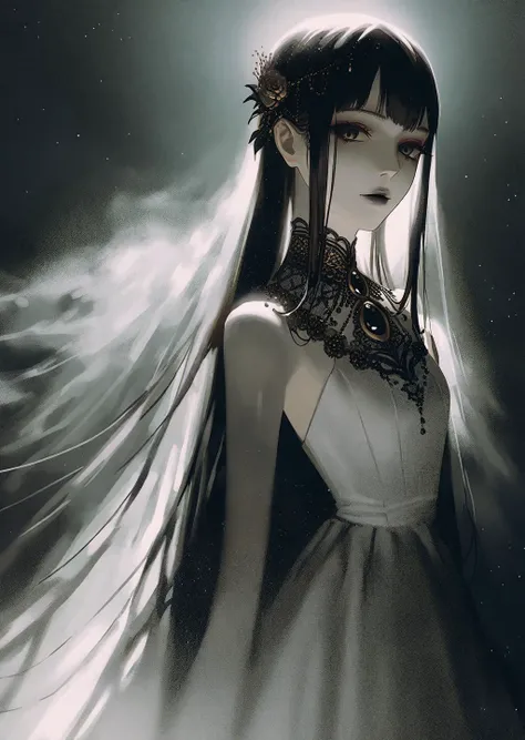 Professional fashion portrait, innovative fashion, gothic horror, dark fantasy, 
BREAK
[by rella:by mqkyrie:0.7],
BREAK
[clean color:pseudo-impasto:0.6],
BREAK
1girl, detailed face, eerie beauty, hauntingly beautiful, sinister elegance, macabre aesthetic, ghostly, shadowy, mysterious, ethereal, haunted eyes, pale skin, melancholy gaze, lost soul, spectral beauty, 
BREAK
Pleated maxi dress,
BREAK
moonlit night, fog-enshrouded, spectral glow, decaying elegance, victorian gothic, whispering shadows, chilling atmosphere, supernatural horror, cursed beauty, otherworldly allure, deep darkness, velvet darkness, enigmatic portrait, 
BREAK
gothic horror perspective, Depth of Field, sharp focus, vintage, faded film, film grain, LUT, taken by August Sander,  
BREAK
beautiful color, aesthetic, detailed, amazing quality, best quality, high quality,