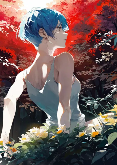 by Agnes Cecile
1girl
Pixie Cut, tank top
shadow dramatic lighting park
beautiful, aesthetic, detailed, beautiful color amazing quality, best quality, high quality