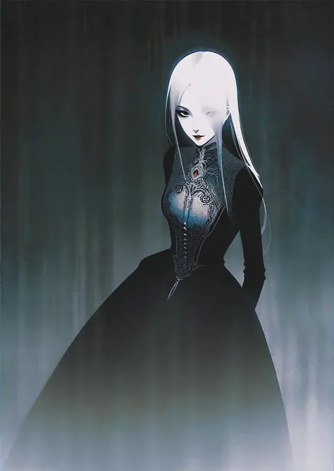 Professional fashion portrait, innovative fashion, gothic horror, dark fantasy, 
BREAK
[by rella:by lucenttea:0.7],
BREAK
[photorealistic:celluloid:0.6],
BREAK
1girl, detailed face, eerie beauty, hauntingly beautiful, sinister elegance, macabre aesthetic, ghostly, shadowy, mysterious, ethereal, haunted eyes, pale skin, melancholy gaze, lost soul, spectral beauty, 
BREAK
Asymmetrical wrap dress,
BREAK
moonlit night, fog-enshrouded, spectral glow, decaying elegance, victorian gothic, whispering shadows, chilling atmosphere, supernatural horror, cursed beauty, otherworldly allure, deep darkness, velvet darkness, enigmatic portrait, 
BREAK
gothic horror perspective, Depth of Field, sharp focus, vintage, faded film, film grain, LUT, taken by Robert Capa,  
BREAK
beautiful color, aesthetic, detailed, amazing quality, best quality, high quality,