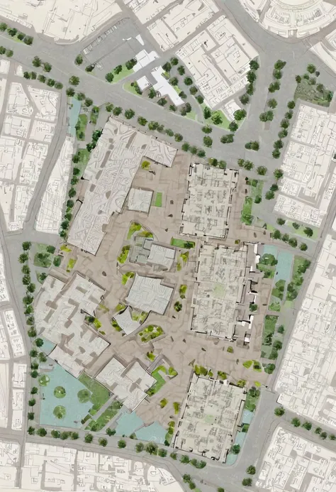 area|path|landmark|landscape|square|edge|axis_site plan:1.5, Geometric patterns, Dark brown and green color, Harmonious color matching, 
(( floor plan, LAYOUT, Construction plan, construction sales plan)), (a line drawing lineart linework:1.2),(lineart:1.2),(blue line draft:1.2),(patern texture:1.2),(sharp outline:1.2),( high contrast:1.1), (contour deepening:1.2),
(architectural drawing, Enhanced contours, very sharp, very detailed, textured, no_humans, potted_plant, pattern),
scenery, tree, Trees, forest, shrubs, flowers, river, pools, lawns, landscape facilities, parking lots, buildings, roads, bridges, towers, sidewalks, vehicle, scaffolding,
flat painted background, extremely detailed, extrusionbuilding, clear, Floor Plan, Site plan