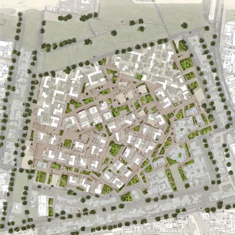 area|path|landmark|landscape|square|edge|axis_site plan:1.5, Geometric patterns, Dark brown and green color, Harmonious color matching,
(( floor plan, LAYOUT, Construction plan, construction sales plan)), (a line drawing lineart linework:1.2),(lineart:1.2),(blue line draft:1.2),(patern texture:1.2),(sharp outline:1.2),( high contrast:1.1), (contour deepening:1.2),
(architectural drawing, Enhanced contours, very sharp, very detailed, textured, no_humans, potted_plant, pattern),
scenery, tree, Trees, forest, shrubs, flowers, river, pools, lawns, landscape facilities, parking lots, buildings, roads, bridges, towers, sidewalks, vehicle, scaffolding,
flat painted background, extremely detailed, extrusionbuilding, clear, Floor Plan, Site plan