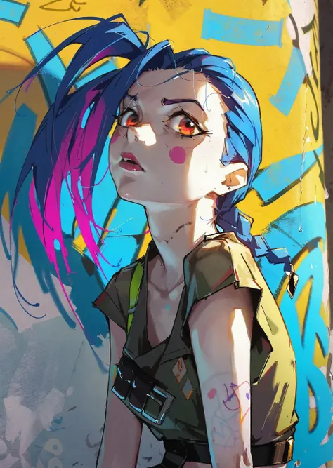 a mean woman in the style of Gorillaz <lora:SDXLInkStainsFinal:0.6> Inkstains, high quality, beautiful, highly detailed, 8k, happy colors <lora:PasteldrawnXL0.8:1>