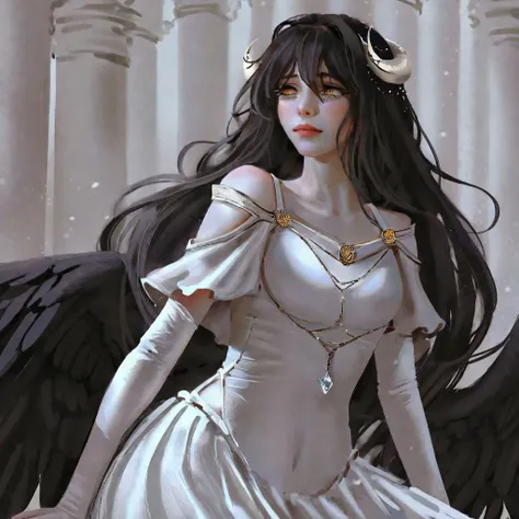 by nixeu, albedo+++ \(overlord\), as winged succubus-, yellow eyes, low+ black wings
Seed: 1182880006, Dimensions: 1024x1024, Sampler: ddim, Inference Steps: 35, Guidance Scale: 7, Model: TEST/animeIllustDiffusion_v041, VAE: sdxl_vae, Negative Prompt: Monochromatic, blurry and fuzzy, chaos, compositional disorganisation, simple perspective, collage, distorted or deformed, (phantom limbs)+, bad anatomy, perfect skin+, cartoon rendering 3d doll, (additional limbs)+, (deformed or partially rendered face, deformed or partially rendered eyes, deformed or partially rendered hand gestures)+, broken geometry, cropped text watermark signature logo copyright artifacts noise, low resolution, partially rendered objects, deformed eyeballs, Lora Model: loraXL/SDXLHighDetail, Lora Strength: 0.5