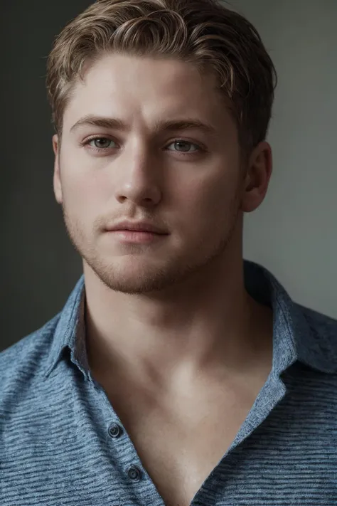 epiCRealism, (male focus), (full body shot) professional photograph of patrick henning posing in dark blue (polo shirt), <lora:PATRICK_HENNING-10:0.8>, deep photo, depth of field, Superia 400, bokeh, professional photograph shot, realistic lighting