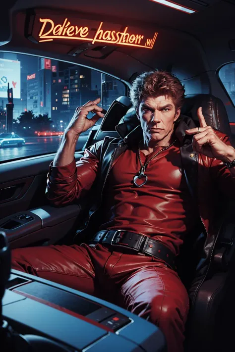 p1ld3 style knight rider, David Hasselhoff <lyco:pill:1.0>