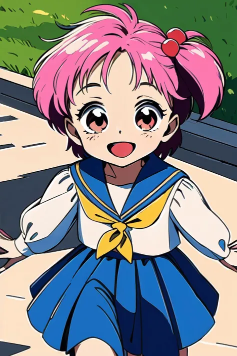 <lora:wapiko:1.3>wapiko, pink hair,:D,
(best quality, masterpiece, RAW photo,ultra-detailed:1.2), <lyco:GoodHands-beta2:1.0>,1girl,solo,looking at viewer,smile AS-YoungestV2