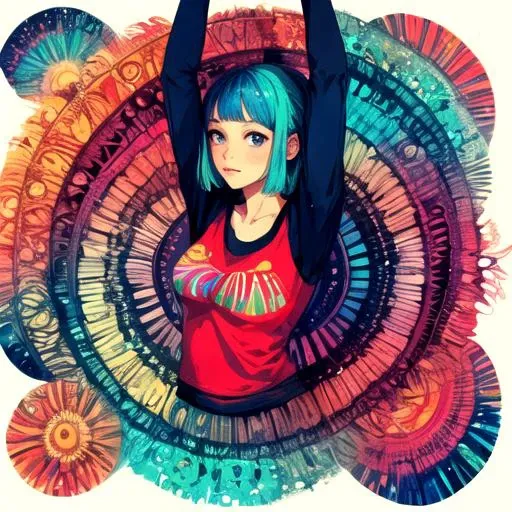 p4a psychedelic 1girl <lora:p4a_v1_a-lora-e20:1>