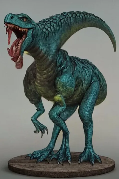 hdoom,masterpiece,Fantasy style,3d,Artistic light and shadow,
A dinosaur-headed bird,Stand on a branch,(Open your mouth and bite the beer bottle:1.3),