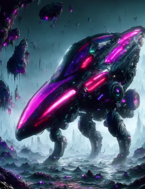 masterpiece, awesome quality, hyper detailed, DonMX3n0 tech, futuristic, scifi, dark pink turbulent gravity biotite <lora:DonMX3n0:1>