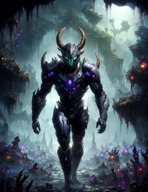 masterpiece, awesome quality, hyper detailed, DonMX3n0 organic, futuristic, scifi,  faun, fictional elfish individual, slender agile build, pale skin tone, sharp features, pointed ears,   silver hair, dark intricate rich ornamented armor,  subterranean environments, elusive mysterious, dark nature, fantasy, leaching,acrid,deteriorate,glistening,minimal,local traditions,abundant,leisurely,halo,joyful   <lora:DonMX3n0:0.7>