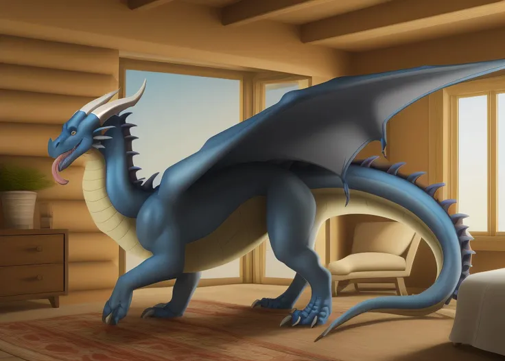 (male, solo, e621, high resolution, feral dragon, feralderg), digital painting, brushstrokes, (realistic, painting, beautiful, ((interior, inside, office building), Cornsilk))