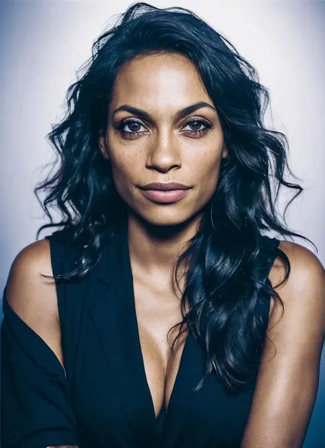 portrait of sks woman, epic (photo, studio lighting, hard light, sony a7, 50 mm, matte skin, pores, colors, hyperdetailed, hyperrealistic), <lora:locon_rosario_v1_from_v1_64_32:1.3>