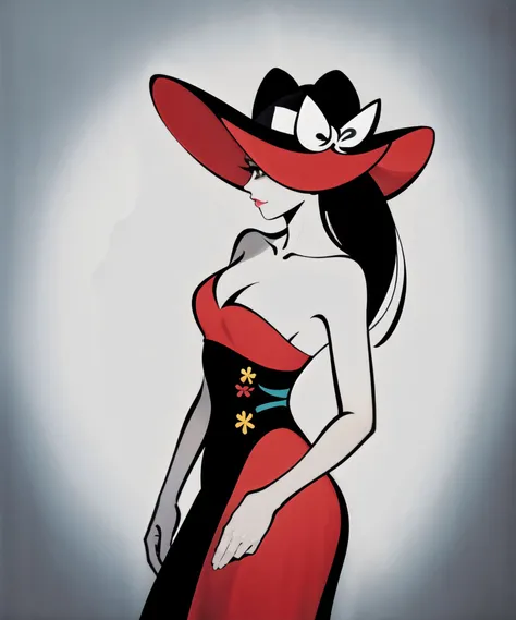 best quality,masterpiece,Vivid Colors,absurdres,1girl,medium breasts,(cowboy shot:1.5),profile,xxmixgirl,beautiful face,big eyes,looking at viewer,upper body,bright gaze,medium long shot,face toward viewer,ponytail,floating hair,reanching flowers,flower around,lineart dancer,<lora:Fisher_lineart dancer æ²çº¿èè
:0.9>,