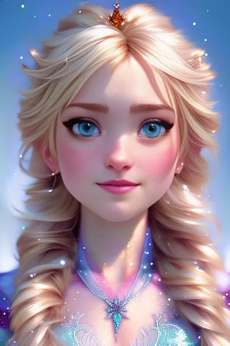 ((elsa)) from ((Frozen)) (((disney princess))), blonde, cute, blue eyes, snow, winter  ,
smirk, Highly detailed, intricate, detailed pupils
art by onche_ondulay