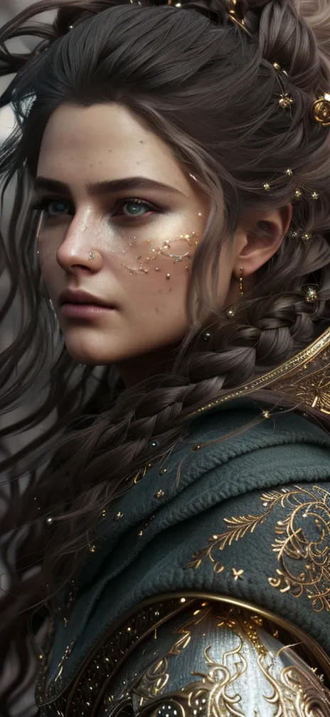 mdjrny-v4 style, Realistic role-playing face portrait painting of a beautiful rpg champion, pastel color, intricate details, fantasy, universe, intricate magical embroidery, very detail hair, very detail eyes, intense face, [elden ring|d &amp;amp; d] rpg portrait, octane render, cinematic lighting, (soft shadow:1.2), close up, depth of field