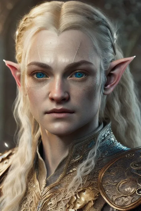 <lora:hipoly3DModelLora_v10:0.8>,(realistic:1.3), model shot,(intricate details:1.15),painting \(artwork\), ((masterpiece,best quality)), ((cinematic light)),Legolas, detailed elf armor, blonde hair, detailed elf face,detailed eyes, detailed background, dark fantasy \(style\)