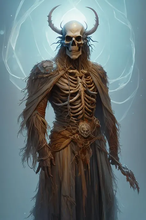 (Style-Necromancy:0.6), award winning photo portrait of an ancient wight, death, dead, 1girl,(solo), cowboy shot of (wowdk), glowing blue eyes, (skull armor), fur trim, pauldrons, torn cape, short white hair, blue fire, snow, ice, night, citadel, athletic, volumetric lighting, best quality, masterpiece, realistic, <lora:sxzDeathKnights_sxzWowDK:0.8>, RootsBranchesAI,  <lora:RootsBranchesAIv5:0.0.35>  BoneyardAI,  <lora:BoneyardAI-000011:0.35> ManyEyedHorrorAI arm,  <lora:ManyEyedHorrorAI-000011:0.35>, V0id3nergy wizard,  <lora:kVoidEnergy-000001:0.6>