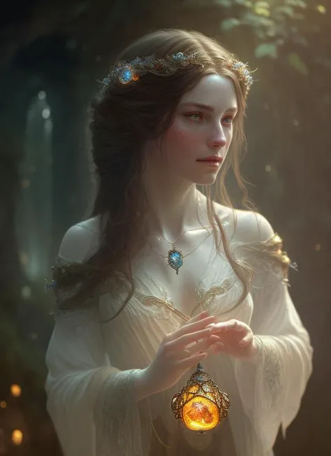 a fantasy ring, blue glow, realistic reflections, intricate details, cinematic lighting, depth of field, octane render 8 k, opalescent white amber colored pencil illustration, concept art by collier, albert aublet, krenz cushart, artem demura, alphonse mucha