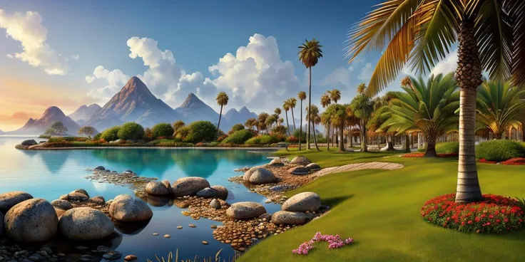 masterpiece,highres, highest quality,intricate detail,best texture,realistic,8k,soft light,perfect shadow,
middle earth, Ranger Nocking an arrow and taking careful aim, Guru, Tall, Thin, Square Face, Olive Skin, Brown Hair, black Eyes, Narrow Nose, Thick Lips, Round Chin, Ducktail, Very Long, Undercut, A desert oasis, with shimmering pools of crystal-clear water and palm trees swaying in the breeze, Tolkien