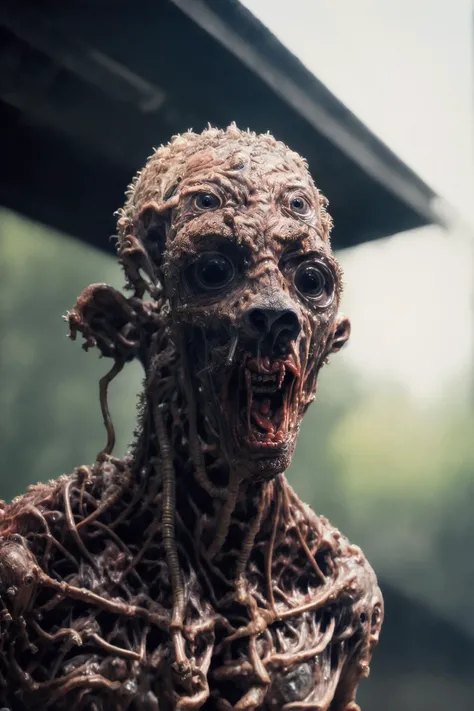 disgusting face horror person,(at night:1.3),1 human,(((muscle))), (cowboy shot:1.2), dark, forest, high definition, detailed, intricatedepth of field,high detail, Fujicolor,Fujifilm, , 8k, high quality, best quality, award winning, high details, super detail, ccurate, textured skin, UHD <lora:bodhor:0.7> <lora:hipoly_3dcg_v7-epoch:0.3>, flashlight,<lora:flashlightphoto_v1.5a:0.6> ng_deepnegative_v1_75t <hypernet:sxzBloom_sxzBloom:0.5>