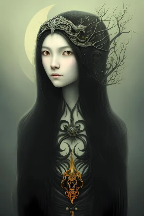 portrait of  1 beautiful female necromancer, long hair, scythe,
fantasy
(masterpiece, best quality)
(Duy Huynh)