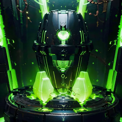 ((masterpiece,best quality)),
<lora:Necron_Architecture:0.7>,
Necron_Architecture, (scifi, excessive energy, coffee machine:1.2),
electricity, green glow, green theme,